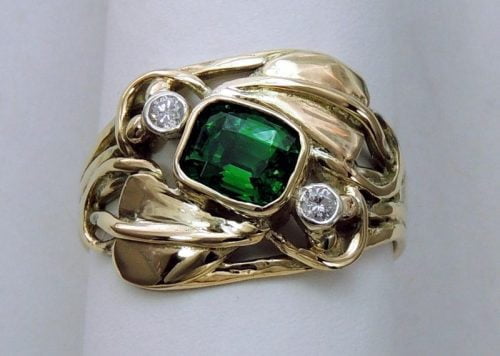 Tsavourite Garnet Ring - Joanna Thomson Jewellery, Peebles, Scotland