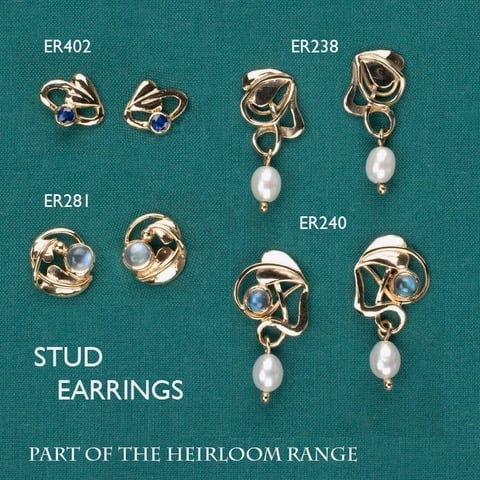 Joanna Thomson Jewellery - Heirloom 5 (Stud earrings)