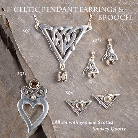 Joanna Thomson Jewellery - Celtic Pendant, brooch and ER