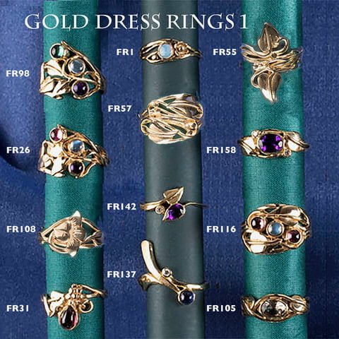Joanna Thomson Jewellery - Gold dress rings 1
